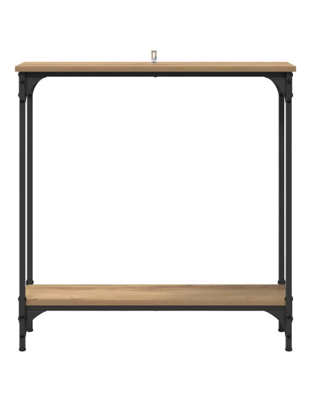 Tavolo consolle Rovere artigianale 75 x 22,5 x 75 cm