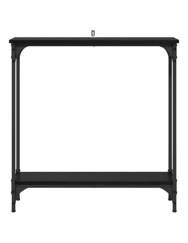 Tavolo consolle Rovere Nero 75 x 22,5 x 75 cm Legno multistrato