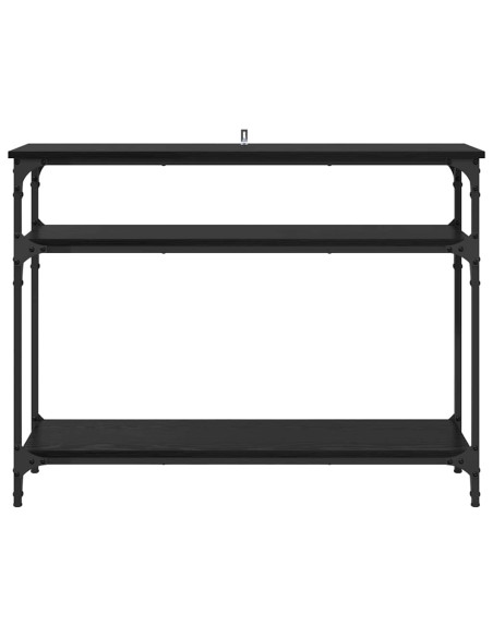 Tavolo consolle Rovere Nero 100 x 29 x 75 cm Legno multistrato