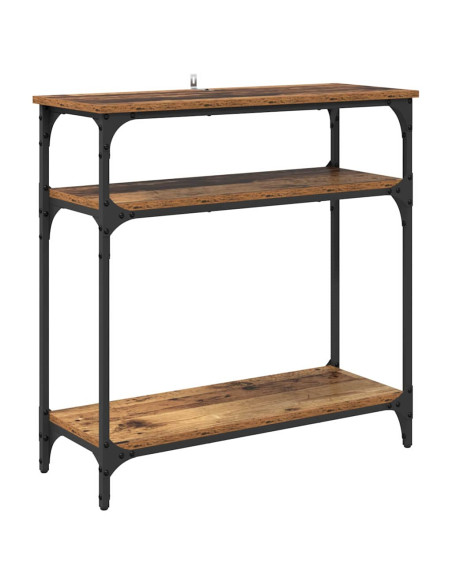 Tavolo consolle Legno vecchio 75 x 29 x 75 cm Legno multistrato