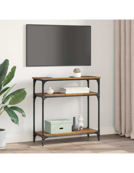 Tavolo consolle Legno vecchio 75 x 29 x 75 cm Legno multistrato