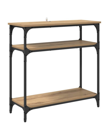 Tavolo consolle Rovere artigianale 75 x 29 x 75 cm