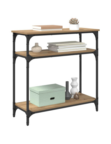 Tavolo consolle Rovere artigianale 75 x 29 x 75 cm