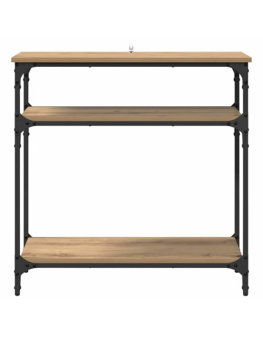 Tavolo consolle Rovere artigianale 75 x 29 x 75 cm