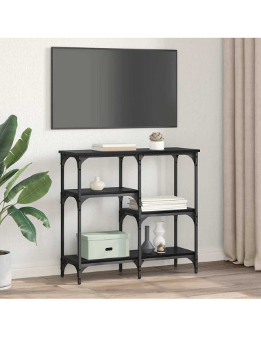 Tavolo consolle Rovere Nero 80 x 29 x 75 cm Legno multistrato