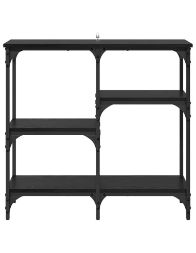 Tavolo consolle Rovere Nero 80 x 29 x 75 cm Legno multistrato