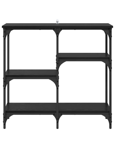 Tavolo consolle Rovere Nero 80 x 29 x 75 cm Legno multistrato