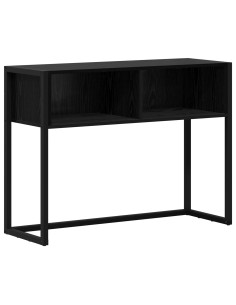 Tavolino Rovere Nero 100 x 36 x 75 cm Legno multistrato 2