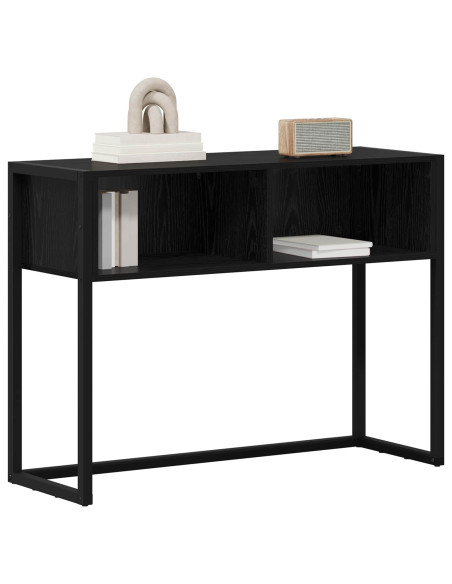 Tavolino Rovere Nero 100 x 36 x 75 cm Legno multistrato