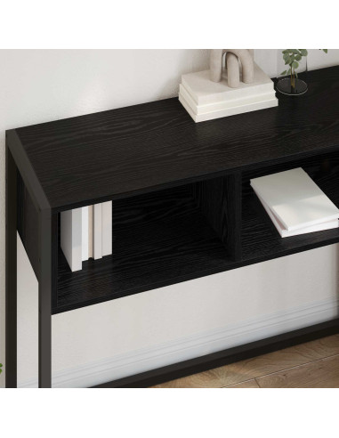 Tavolino Rovere Nero 100 x 36 x 75 cm Legno multistrato