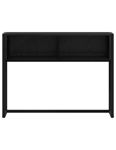 Tavolino Rovere Nero 100 x 36 x 75 cm Legno multistrato