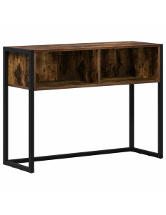 Tavolino Quercia Fumosa 100 x 36 x 75 cm Legno multistrato 2