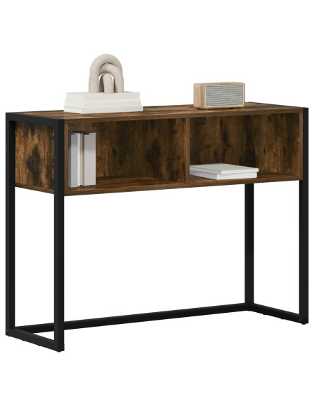 Tavolino Quercia Fumosa 100 x 36 x 75 cm Legno multistrato