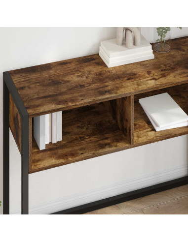 Tavolino Quercia Fumosa 100 x 36 x 75 cm Legno multistrato