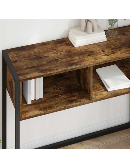 Tavolino Quercia Fumosa 100 x 36 x 75 cm Legno multistrato
