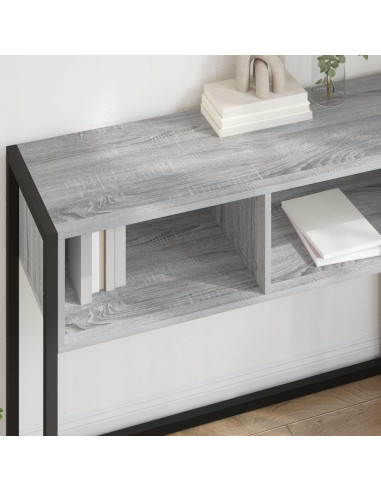 Tavolino Grigio Sonoma 100 x 36 x 75 cm Legno multistrato