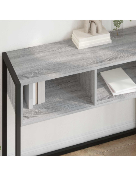 Tavolino Grigio Sonoma 100 x 36 x 75 cm Legno multistrato