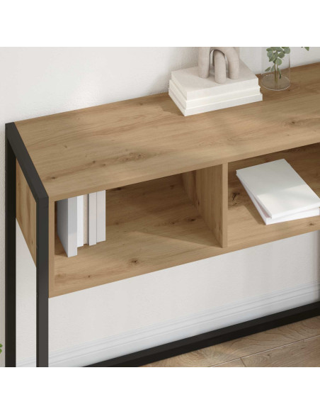 Tavolino Rovere Artigianale 100 x 36 x 75 cm Legno multistrato
