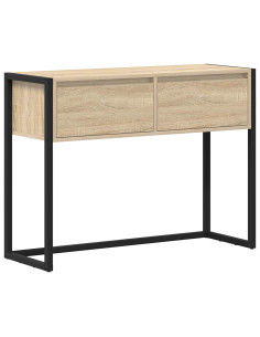 Tavolino con cassetto Sonoma 100 x 36 x 75 cm Legno multistrato 2