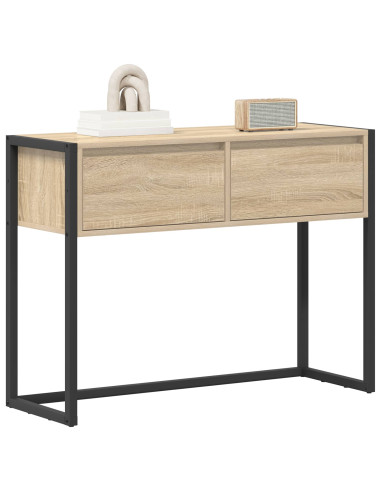 Tavolino con cassetto Sonoma 100 x 36 x 75 cm Legno multistrato