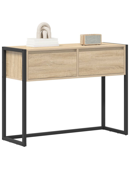 Tavolino con cassetto Sonoma 100 x 36 x 75 cm Legno multistrato