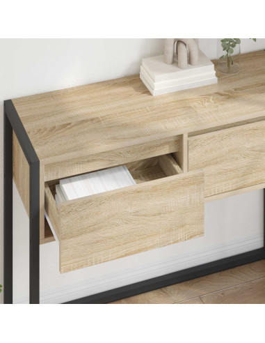 Tavolino con cassetto Sonoma 100 x 36 x 75 cm Legno multistrato