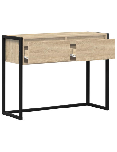 Tavolino con cassetto Sonoma 100 x 36 x 75 cm Legno multistrato