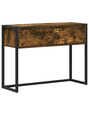 Tavolino Quercia Fumosa 100 x 36 x 75 cm Legno multistrato