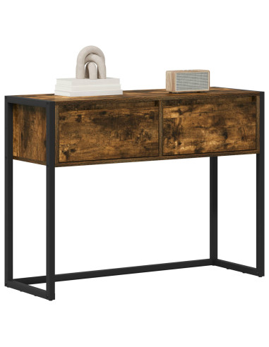 Tavolino Quercia Fumosa 100 x 36 x 75 cm Legno multistrato