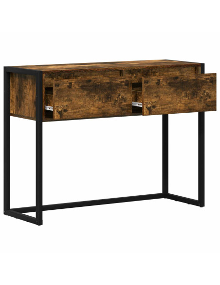 Tavolino Quercia Fumosa 100 x 36 x 75 cm Legno multistrato