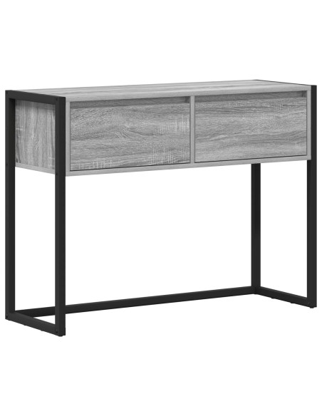 Tavolino Grigio Sonoma 100 x 36 x 75 cm Legno multistrato