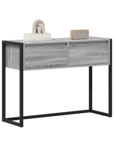 Tavolino Grigio Sonoma 100 x 36 x 75 cm Legno multistrato