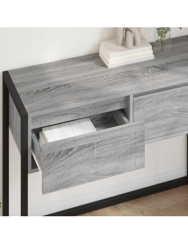 Tavolino Grigio Sonoma 100 x 36 x 75 cm Legno multistrato