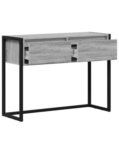 Tavolino Grigio Sonoma 100 x 36 x 75 cm Legno multistrato
