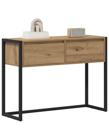 Tavolino Rovere Artigianale 100 x 36 x 75 cm Legno multistrato