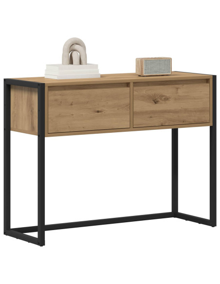 Tavolino Rovere Artigianale 100 x 36 x 75 cm Legno multistrato
