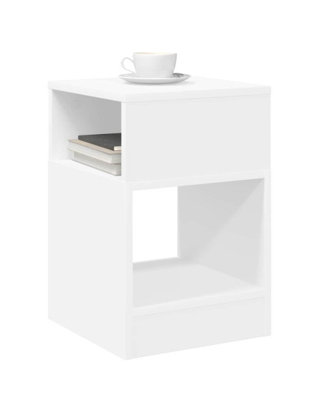 Tavolino Bianco 30,5 x 30 x 45 cm Legno multistrato