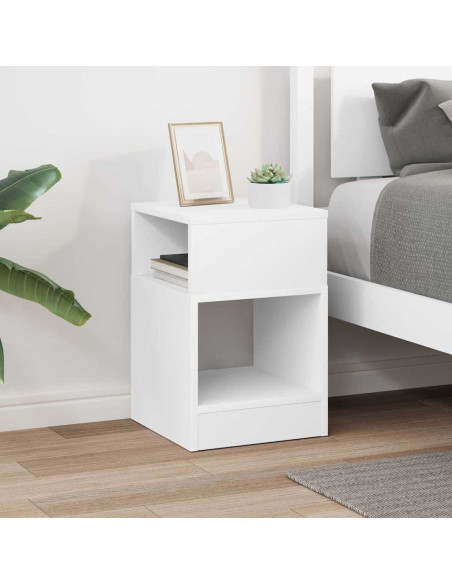 Tavolino Bianco 30,5 x 30 x 45 cm Legno multistrato