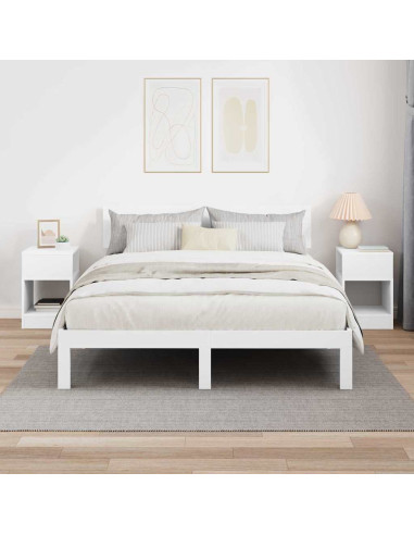 Tavolino 2 pcs Bianco 30,5 x 30 x 45 cm Legno multistrato