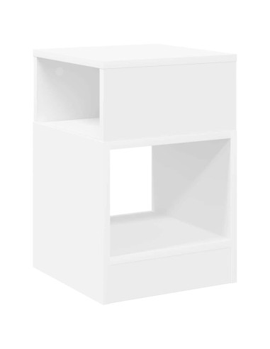 Tavolino 2 pcs Bianco 30,5 x 30 x 45 cm Legno multistrato