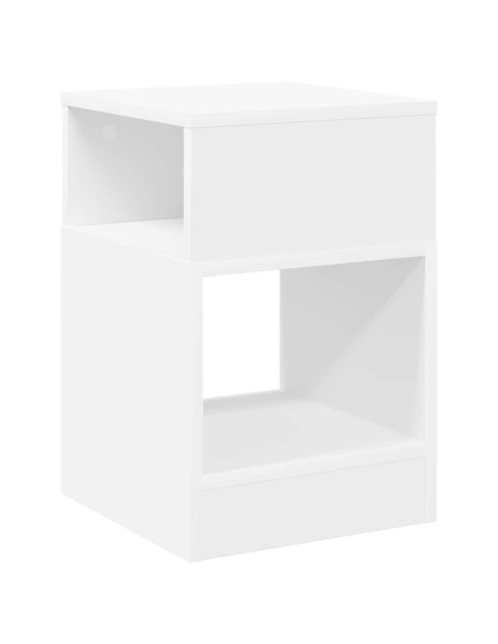 Tavolino 2 pcs Bianco 30,5 x 30 x 45 cm Legno multistrato