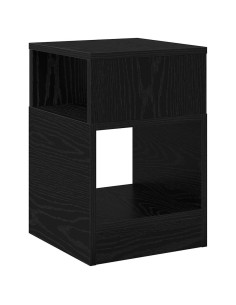 Tavolino Rovere Nero 30,5 x 30 x 45 cm Legno multistrato 2