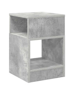 Tavolino Grigio cemento 30,5 x 30 x 45 cm Legno multistrato 2
