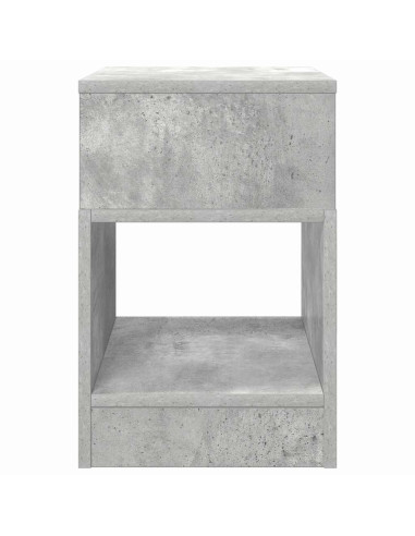 Tavolino Grigio cemento 30,5 x 30 x 45 cm Legno multistrato