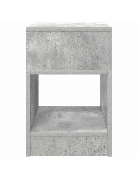 Tavolino Grigio cemento 30,5 x 30 x 45 cm Legno multistrato