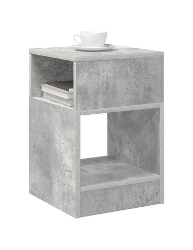 Tavolino 2 pcs Grigio cemento 30,5 x 30 x 45 cm