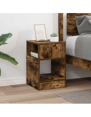 Tavolino Rovere fumé 30,5 x 30 x 45 cm Legno multistrato