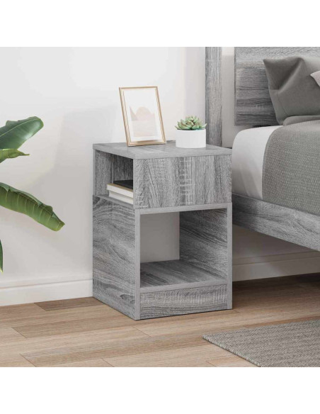 Tavolino Grigio Sonoma 30,5 x 30 x 45 cm Legno multistrato
