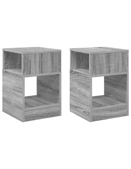 Tavolino 2 pcs Grigio Sonoma 30,5 x 30 x 45 cm