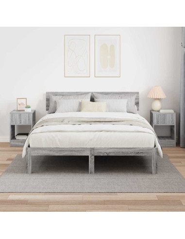 Tavolino 2 pcs Grigio Sonoma 30,5 x 30 x 45 cm